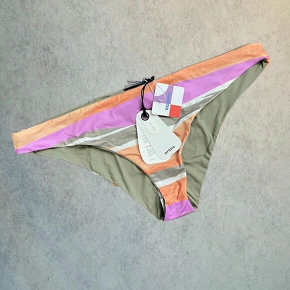 prAna Bikini Bottom Womens Size L Cheeky Low Rise Reversible Beach Swimwear NEW - Picture 13 of 13